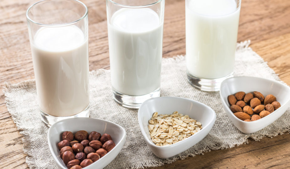 Different types of non-dairy milk