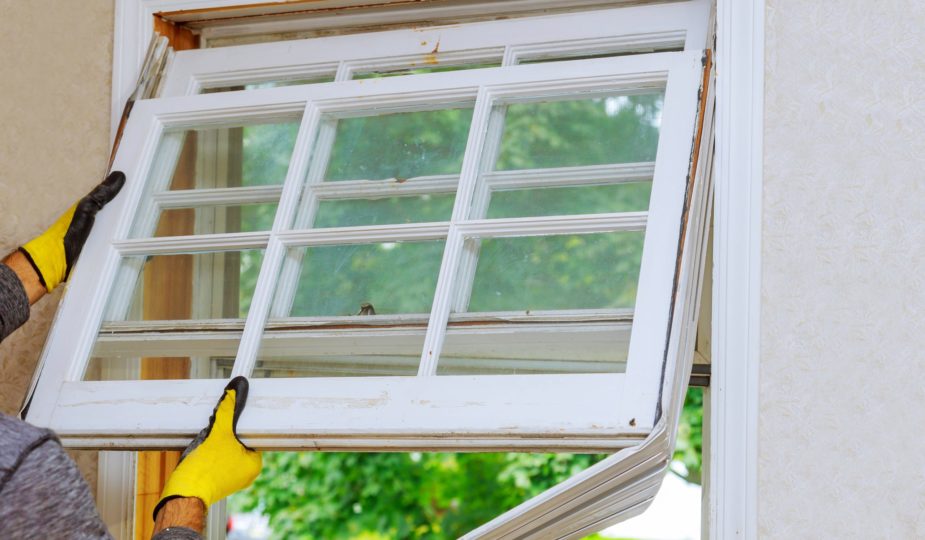 renovation work in an old house and replacing windows, building energy efficiency